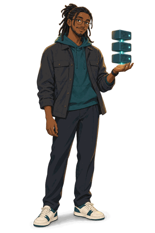 Illustration of Rowan, Backend Developer at SEOD