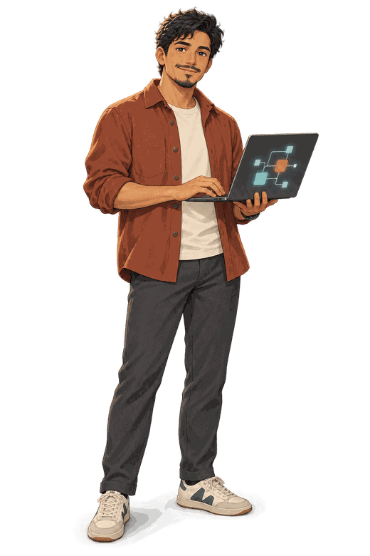 Illustration of Mateo, Backend Developer at SEOD